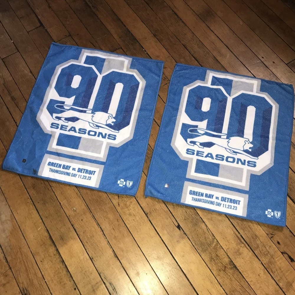 Detroit Lions 2023 Thanksgiving Day Giveaway Towel (Set Of 2) - pre-owned---good